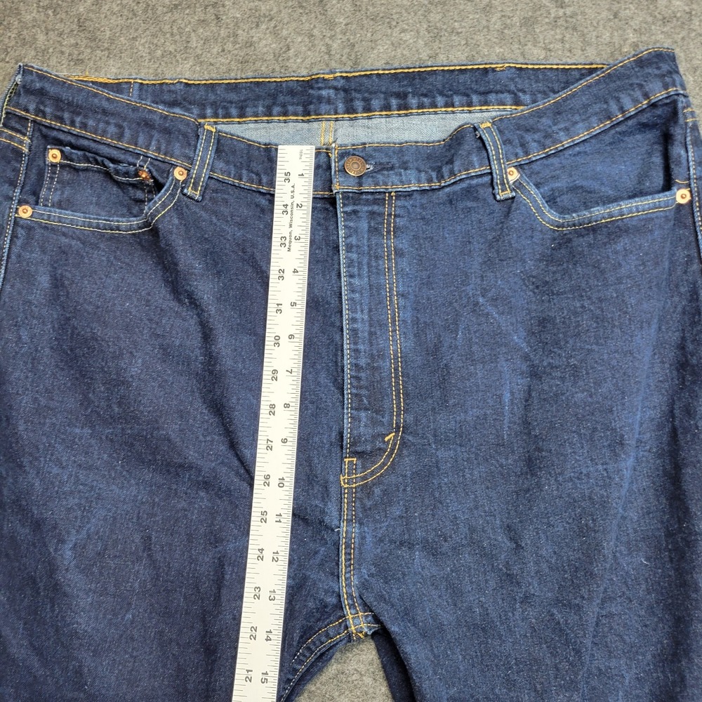 Levis 505 Jeans Mens 42x30 Blue Denim Red Tab Y2k Streetwear Americana Weekend - Picture 8 of 12